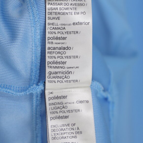 MANCHESTER CITY PUMA Winter Football Jersey Hooded Oversized Sky Blue Size L - Picture 7 of 9